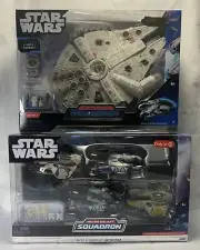 Star Wars Micro Galaxy Squadron - Battle of Coruscant & Millennium Falcon - New!