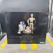 Star Wars ARTFX+ R2-D2, C-3PO & BB-8 Droids Kotobukiya 1/10 Scale Statues NEW