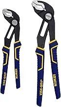 IRWIN VISE-GRIP GrooveLock Pliers Set, V-Jaw, 2 Piece, 2078709