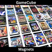 GameCube Game Magnets (Small), Nintendo Magnetic Fridge Decor, Mario Gamer Gift