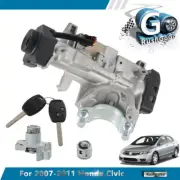 Ignition & Door Lock Cylinder Switch Assembly Set For 07-11 CRV w/2 Remote Keys