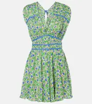 [Poupette St Barth] Poupette St Barth Sasha printed minidress AU 14 green