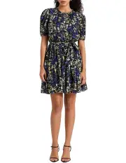 [Marcs] Leaf of Faith Dress in Navy Multi