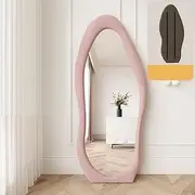 1.7m Standing Maiden Mirror Full Length Aesthetic Full Size Floor Mirror Bedroom Creative Modern Deco Pink