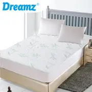 Dreamz Bamboo Fully Fitted Mattress Protector Bed Sheet Waterproof King Single