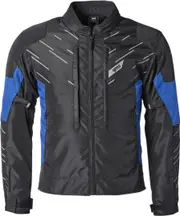 GMS Kasai waterproof Motorcycle Textile Jacket, black-blue, Size M for Men Black Blue