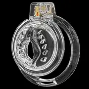 Inverted Chastity Cage Device SM Sex Toys Mini Soft Rubber Flat Sissy Chastity Dildo Lock Male Penis Ring to Prevent Erection Bondage for Men