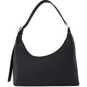behno Danny Flatiron Pebble Leather Shoulder Bag in Black at Nordstrom One Size