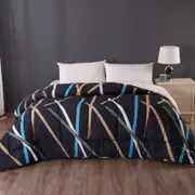Ramesses Printed Sherpa Comforter-Line