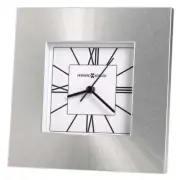 Howard Miller Kendal Table Clock, brushed sunburst, silver - 645749