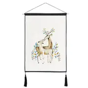 Colorful Cotton Animal Wall Tapestry Painting Home Office Art Hanging Decoration