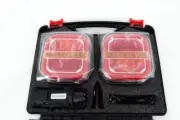 2x LED Magnetic Base Wireless Rear Tail Stop Light Lorry Chassis Caravan DAF
