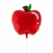 Apple Shaped Mylar Balloons, Party Decor, 3 Pieces