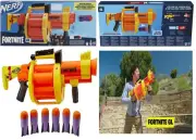 NERF Fortnite GL Rocket Firing Blaster Ages 8+ Toy Gun Fire Fight Play Gift Fun