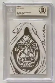 RON WILSON SIGNED & SKETCH DR. DOOM BECKETT AUTHENTIC AUTO & ART CARD