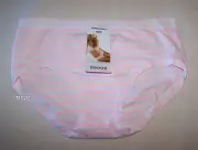 Bonds Ladies WZSY 37S Pink White Stripe Print Cottontails Midi Brief Size 10 New