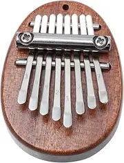 WHAMVOX 1 PC Wooden Kalimba Eight Keys Portable Musical Instrument Mini Thumb Piano for Beginners Durable Design for Easy Storage Cultivates Musical Interest Flexible Sound Control