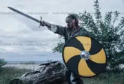 Medieval Wooden Viking ROLLO VIKING SHIELD SCA LARP 24 Inches