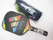NEW ADIDAS ADIPOWER CARBON TEAM PICKLEBALL PADDLE+3 PACK PRO PENN BALLS W/ POUCH