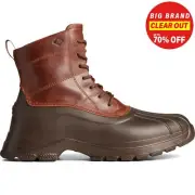 Sperry Mens Duck Float Camo Boots Weather Wellingtons Brown