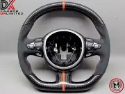 Aston Martin DB11 DBS Vantage Alcantara 8mm Orange Ring Carbon Steering Wheel v4