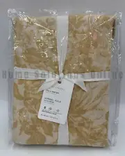 Pottery Barn Sorrel Toile Floral Duvet Cover Harvest Gold Full Queen #R11