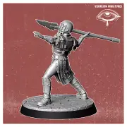 Spartan 3 | Vermillion | Post Apocalypse FWW Wargaming 3D Printed Mini
