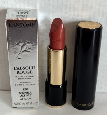 Lacome L'Absolu Rouge Hydrating Shaping Lip Color 120 Sienna Ultime Cream 3.4g