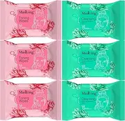 MasKing Tonning and Cleansing- Makeup remover Wet wipes for Face | Infused with Aloe vera and Vita-E | Multi combo pack of 6 | 10 pulls in each pack