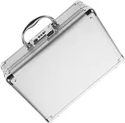 Angoily Portable Tool Organizer Metal Storage Case Hard Travel Tool Box Handle