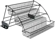3-Tier Pull-Down Spice Rack - Kitchen Storage Shelf Organizer for Cabinet A - 340x200x220mm