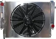 2Row Radiator + Fan Shroud Compatible With BMW E36 M3 3Series 2.5L 2.0L 1992-2001 1841 Manual MT 17111469179 17111469908 17111728908