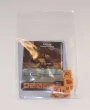 D&D Dice Masters Faerun Under Siege * GOBLIN * CUR RARE Uncommon Set + 4 Dice
