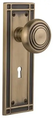 Nostalgic Warehouse MISDEC_PRV_238_KH Art Deco Solid Brass - Brass