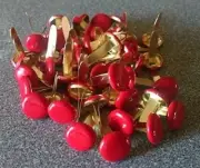 Scrapbooking - Large Round Brads Red Bulk 50ct