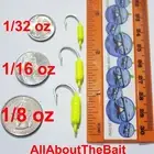 50 pack - MIXED - Chartreuse - Yellowtail Snapper Jigs - Mustad Saltwater Hook