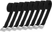 ERINGOGO 8pcs Buckle Straps: Multipurpose Zinc Alloy Luggage Straps for Motorcycle Truck Bike and Cargo - Heavy Duty Tie Down Straps for Camping