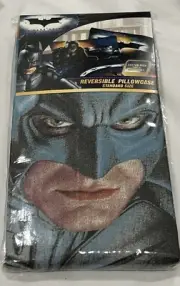 NEW in Pkg Batman The Dark Knight Reversible Pillowcase Standard Size