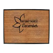 December Birthday All Women Are Created Equal - Funny Novelty Doormat Man Cave Floor mat
