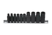 Laser Tools Tap Socket Set 3/8"D, 1/4"D 10pc 7901