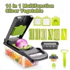 Vegetable Chopper : Spiralizer, Mandoline Slicer, and Onion Cutter