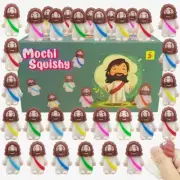 Jofan 24 PCS Mini Jesus Mochi Squishy Toys Stress Relief Squishies for Kids B...