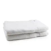 2pc Onkaparinga 90x167cm Cotton Flinders Premium Bath Sheets Set 600GSM White