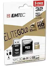 Emtec Class 10 32GB USB 2.0 Micro SD Memory Card with Reader