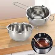 Stainless Steel Candle Wax Melting Boiler Pot with Heat Resistant Handle for Mel