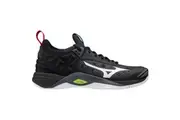 Mizuno | Mens Wave Momentum Volleyball Indoor Sports Shoes (Black/White/Safety Yellow)
