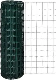 Euro Fence Steel 10 x 1.2 m Green PVC Coated - Durable Garden & Farm Fencing, Rust & UV Resistant, 2.2 mm PVC Over 1.8 mm Steel Wire, Ideal for Poultry, Puppies, & Industrial Use