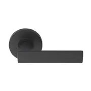 Delf Trade Matt Black Round Porto Dummy Lever