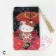 ♥小花花日本精品♥Hello kitty凱蒂貓花卉大紅花手拿傘圖案和風款-黑色萬用包手機包手機套收納包小物袋~預(2)