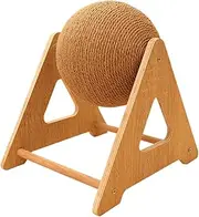 Scratching Ball on Stand - Cat Ball Scratcher | Furniture Protector Bunny Scratcher | Cat Scratch Toy | Interactive Pet Kitten Scratching Toy for Small Medium Large Kitten Chinchillas Bunny